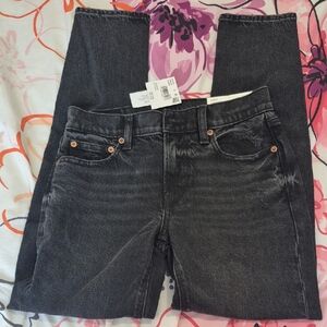 American Eagle 90s Skinny Black Jeans Size 0 Short NWT